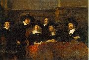 REMBRANDT Harmenszoon van Rijn The Syndics of the Clothmakers Guild, USA oil painting artist